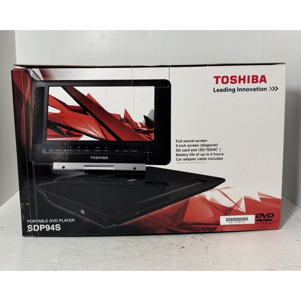 TOSHIBA DVD Player SDP94SKN Portable With Battery & Charger NEW IN BOX